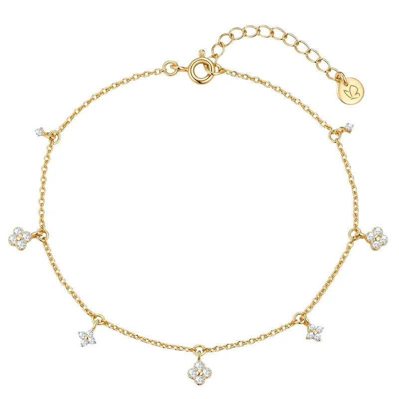 Glanzstücke München Armband Sterling Silber Armband Zirkonia gold