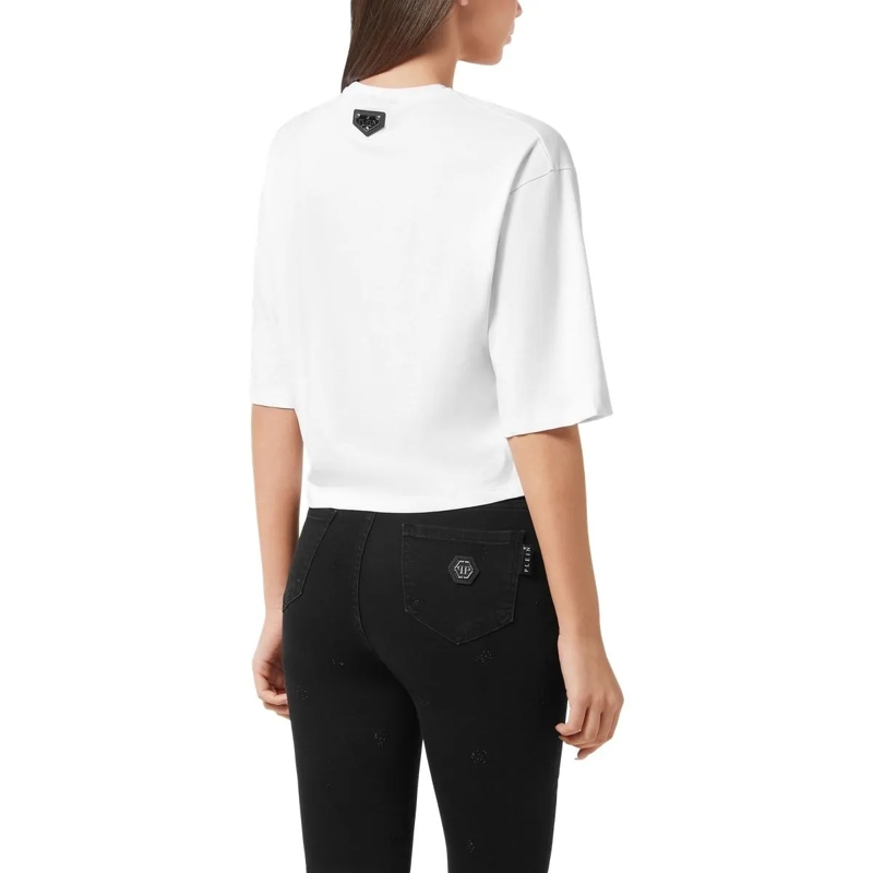 Philipp Plein T-Shirt T-Shirt Rundhalsausschnitt Ss Teddy weiss(Image 4)