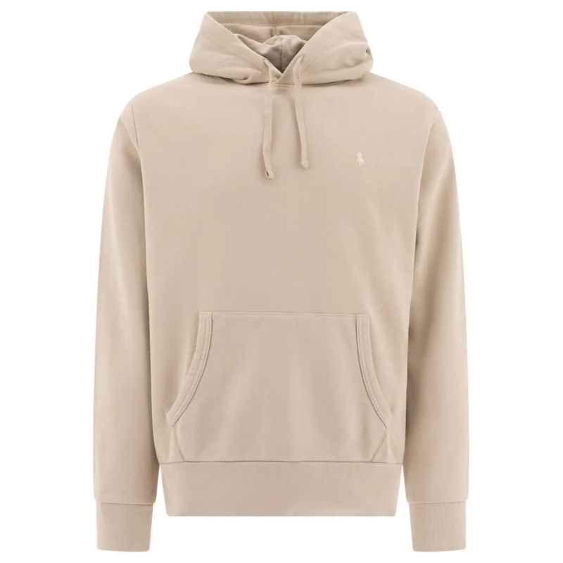 Polo Ralph Lauren  Relaxed Fit Cotton Loopback Hoodie Neutrals