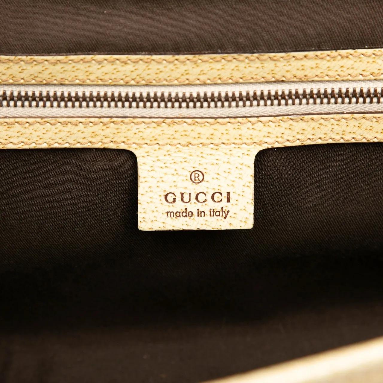 Thumbnail - Gucci Hobo Bags - GG Canvas Bamboo Bullet Shoulder Bag - Gr. unisize - in Braun - für Damen