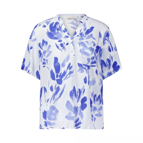 Rich & Royal Kurzarm-Bluse mit blauem floralem Print 4810460790 Blau 