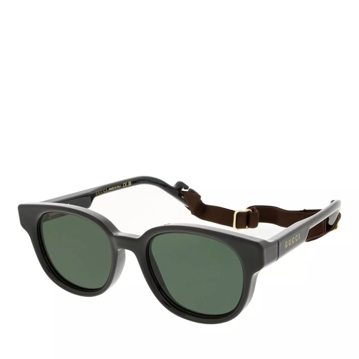 Gucci GG1237S Black-Black-Green Sonnenbrille