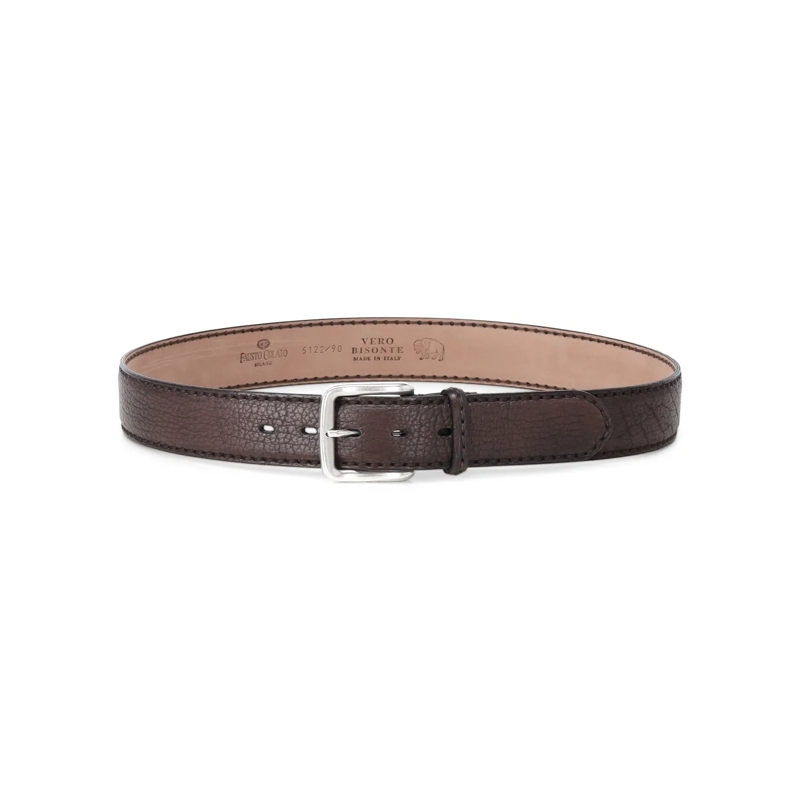 Fausto Colato Ceinture en cuir Gürtel aus Bisonleder Braun