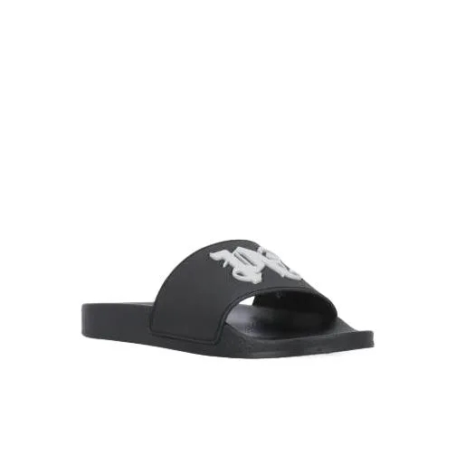 Palm Angels Pa Monogram Sliders Black Slide