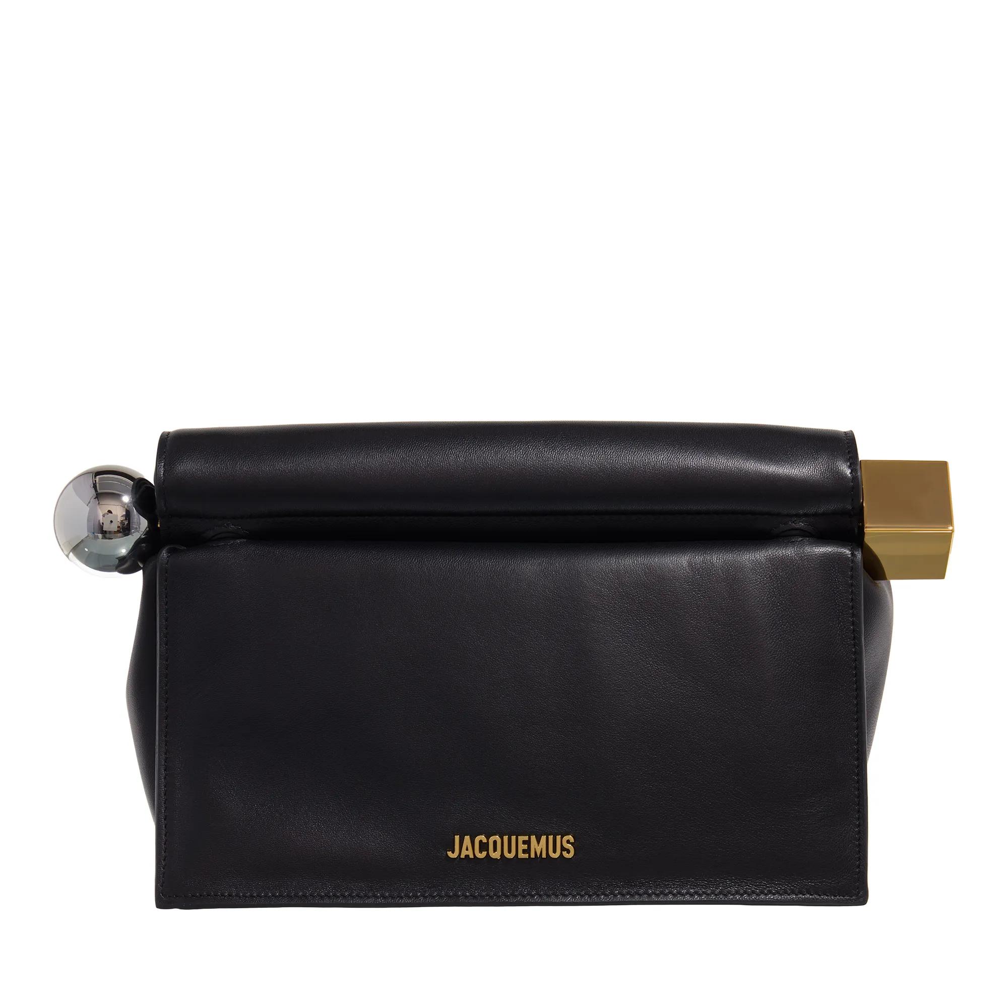 Jacquemus Clutches - La Pochette Rond Carre - Gr. unisize - in Schwarz - für Damen