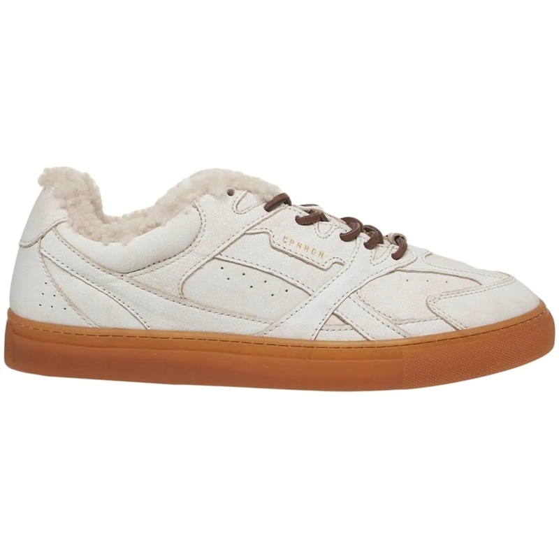 Copenhagen Low-Top-Sneaker Leather sneakers with fur weiß