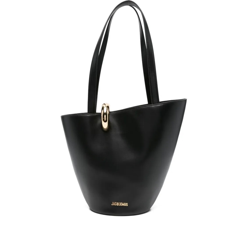 Jacquemus Schultertasche Silk And Nylon Tote Bag Black