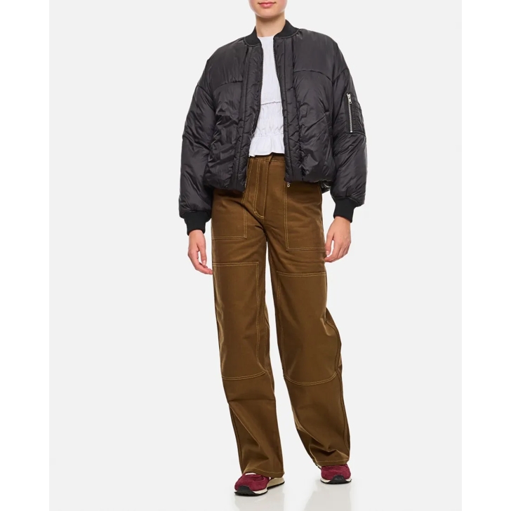 Mordecai Padded Bomber Jacket Black Vestes de bombardier