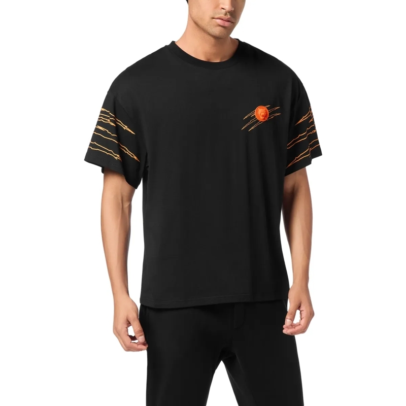 Plein Sport T-Shirt T-Shirt Rundhalsausschnitt Ss Scratch schwarz(Image 3)