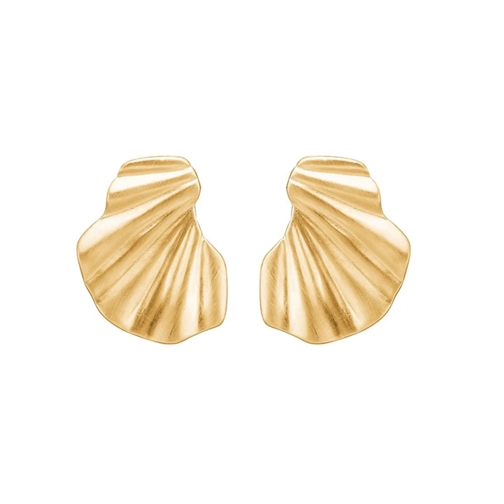 ENAMEL Copenhagen Créole Wave Ohrringe Gold