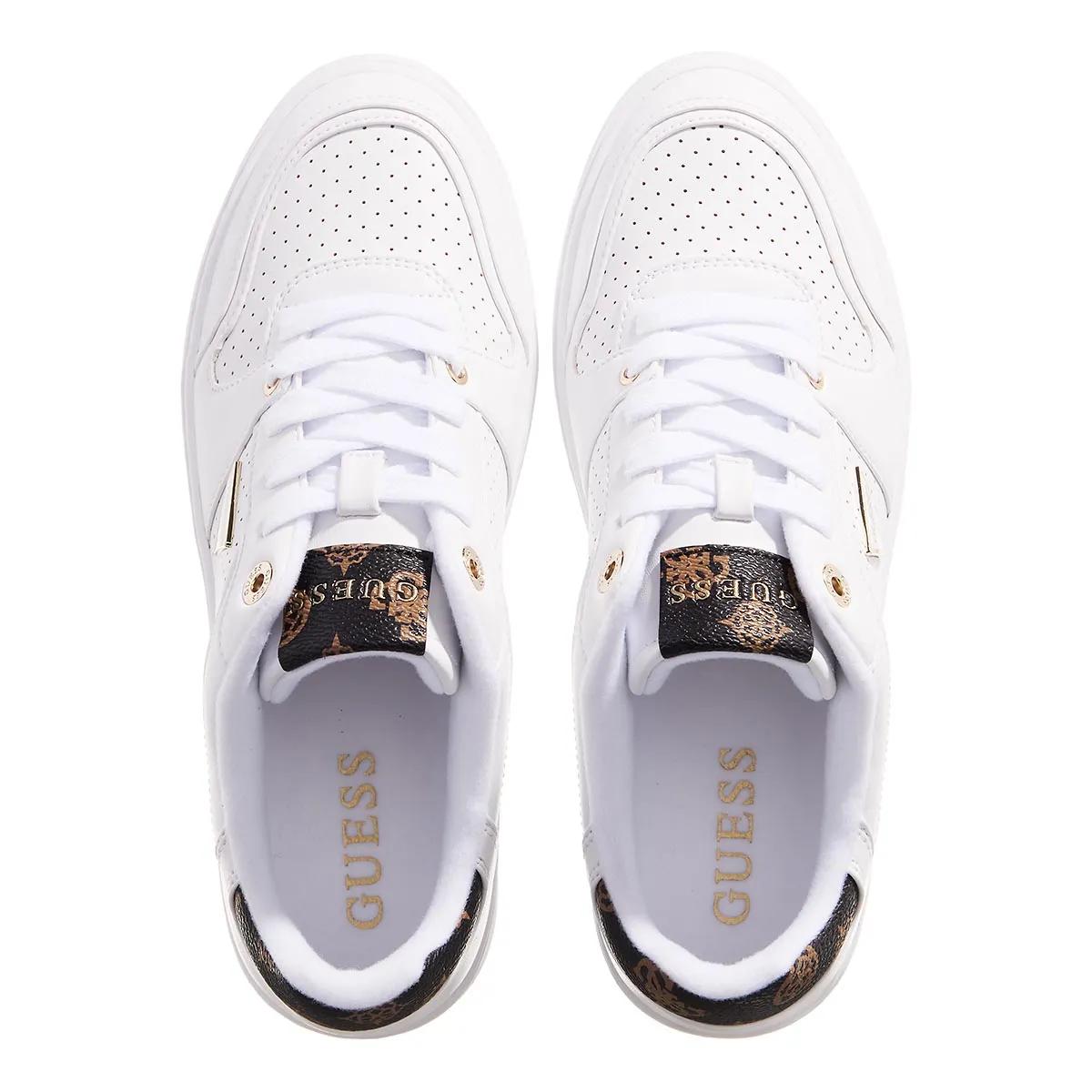 Wedge Trainers Guess Brina Sneakers Guess Daiso White/Brown Low