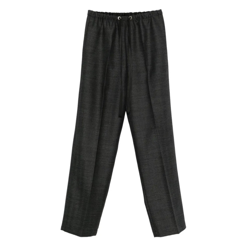 Forte Forte  Grey Virgin Wool Trousers Black