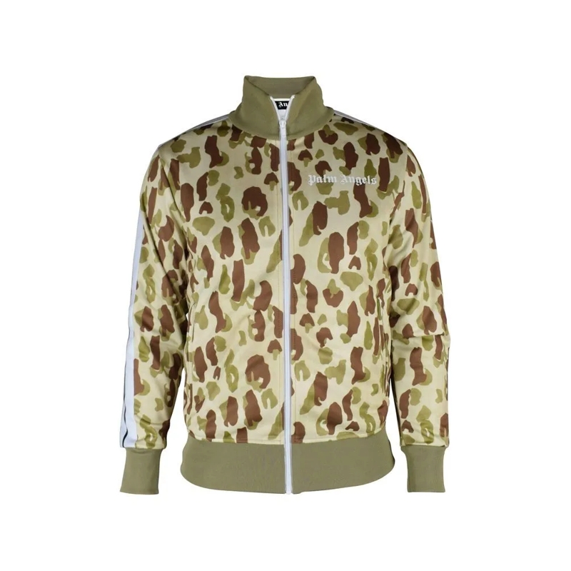 Palm Angels Bomberjacke Brown And Khaki Spotted Bomber Neutrals