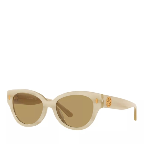 Tory Burch Sunglasses 0TY7168U Light Ivory Horn Lunettes de soleil