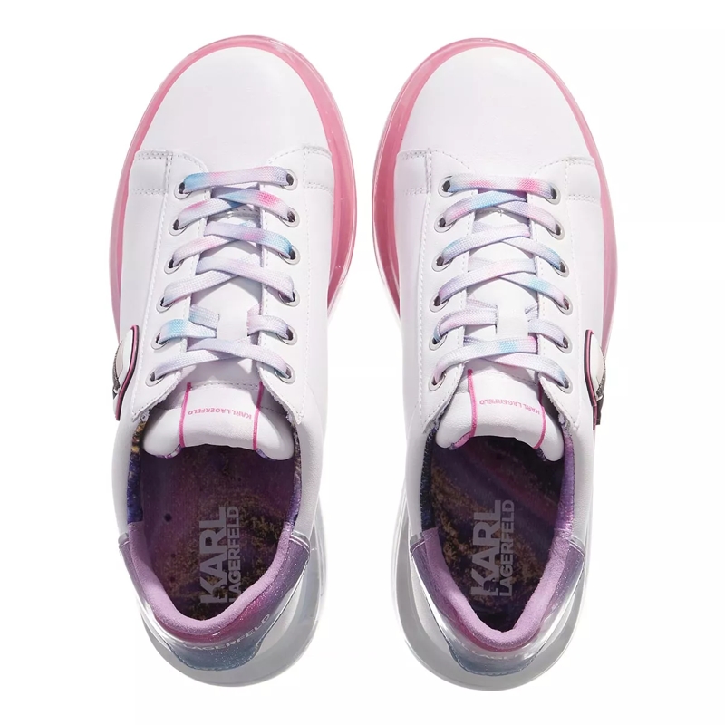 Karl Lagerfeld Low-Top-Sneaker Kapri Kushion Karl Ikonic Marble Lo White Leather Lilac(Image 4)