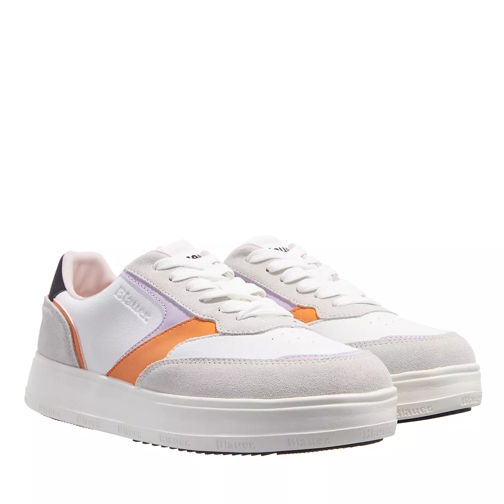 Blauer Blum White/Lilac/Orange lage-top sneaker