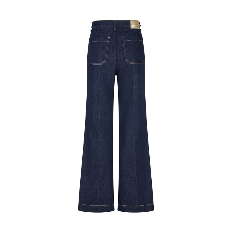Marc Aurel Ausgestellte Jeans Jeans- aufgesetzte Taschen- veganes Lederlabel  blau(Image 5)