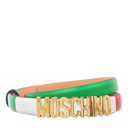 Moschino Belt Fantasy Print Thin Belt