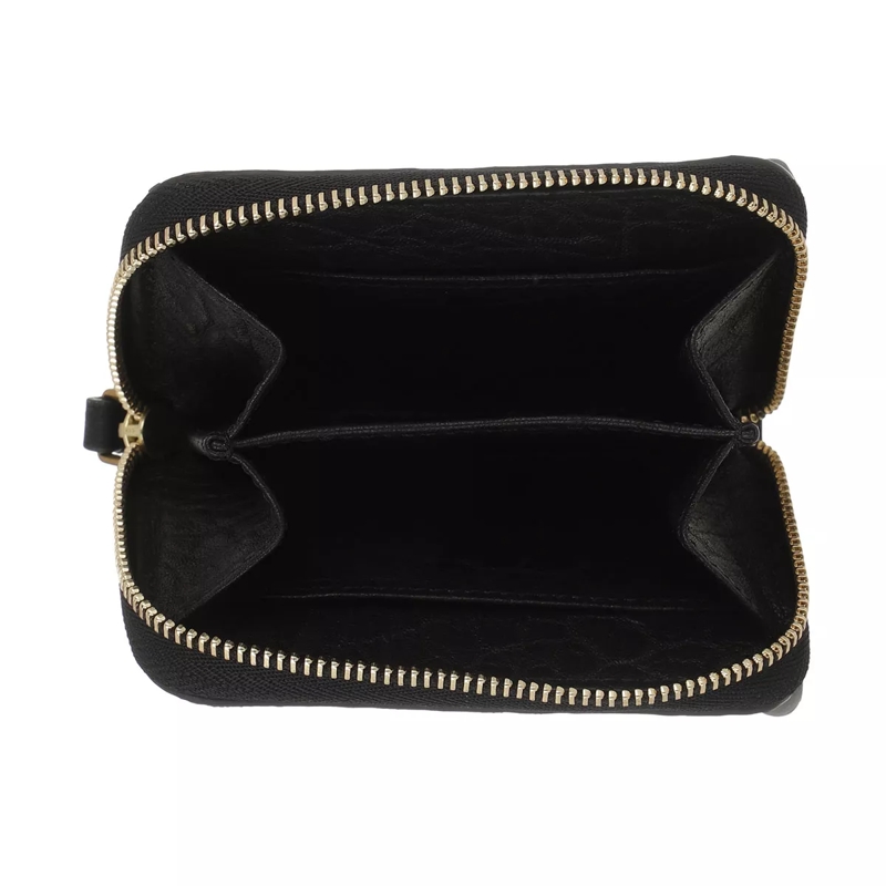 Jerome Dreyfuss Portemonnaie mit Zip-Around-Reißverschluss Henri Wallet Croco Noir(Image 4)