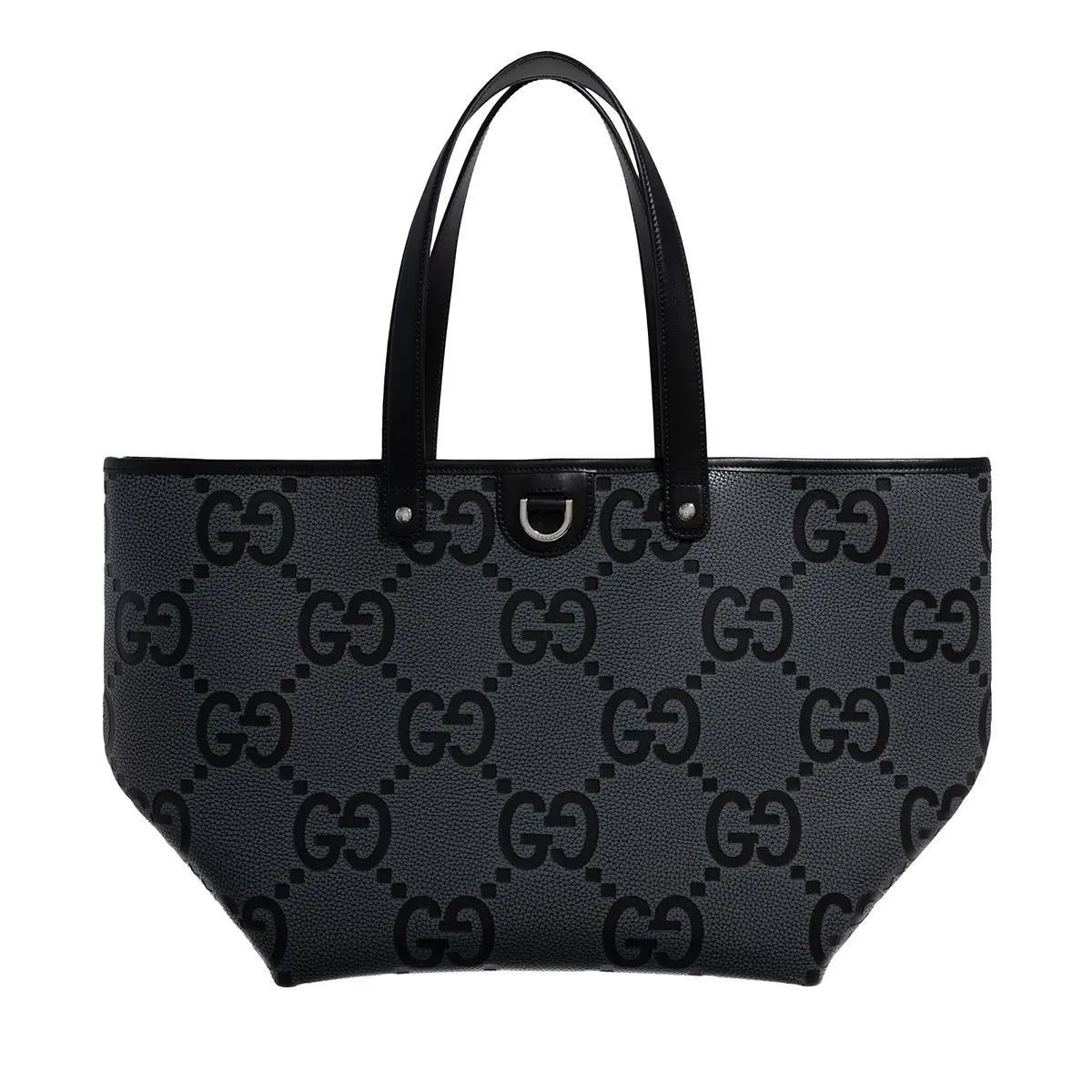 【送料&関税込】Gucci Dark Grey Leather Jumbo Gg Medium Mess Gucci Jumbo GG Medium Grey | Shopping Bag