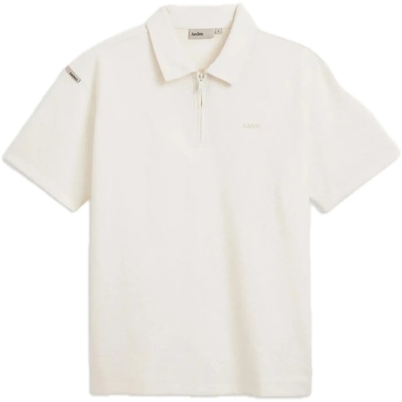 AEDEN Polohemd Cody Polo Off-white weiß