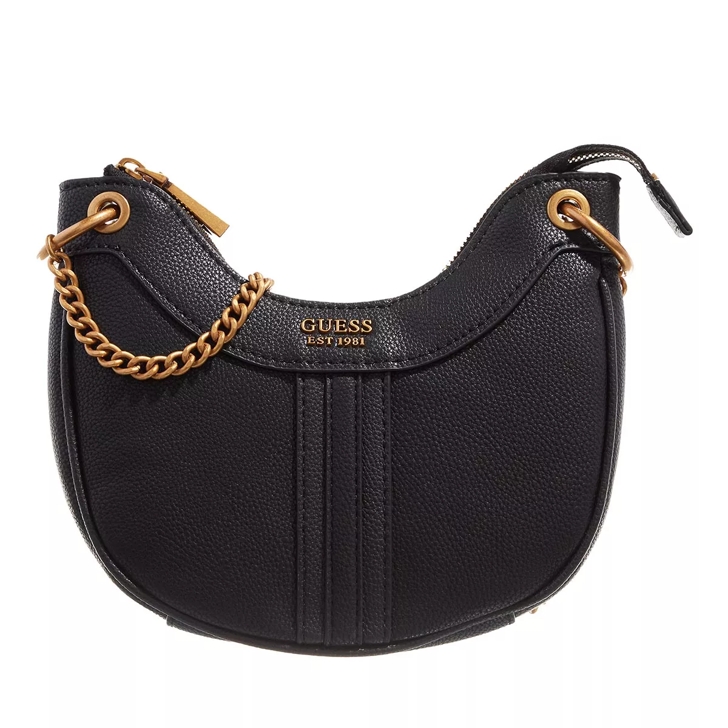 Guess Kasinta Mini Hobo Black Crossbody Bag