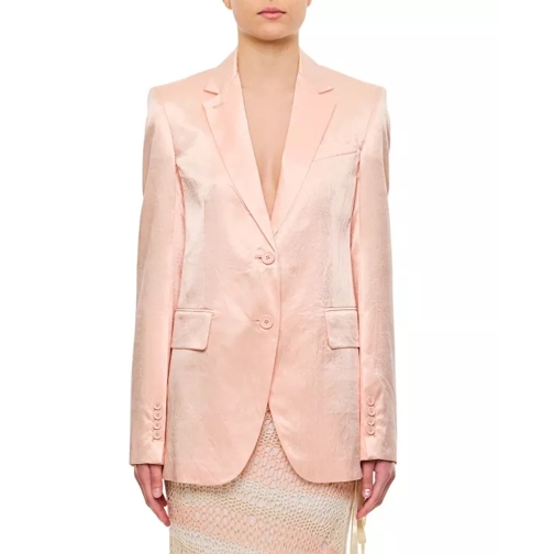 Sportmax  Volante Single-Breasted Jacket Pink