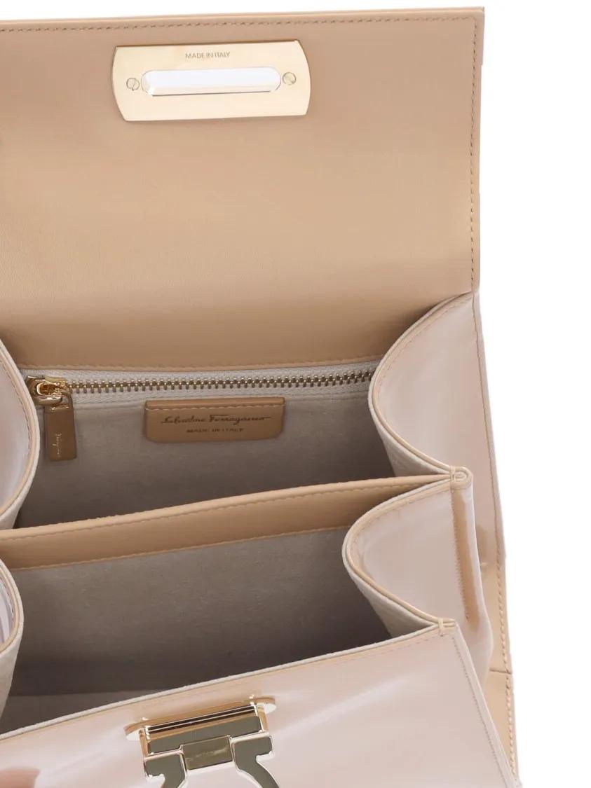 Salvatore Ferragamo Crossbody bags Iconic S Handbag – Beige in beige
