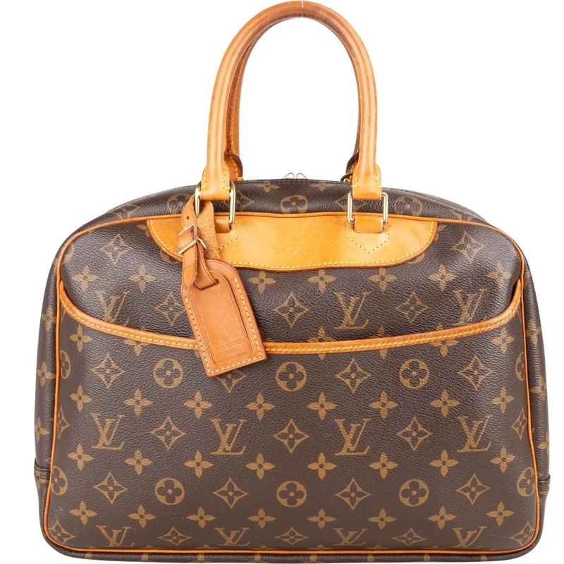 Louis Vuitton Tote Louis Vuitton Canvas Monogram Deauville Handbag braun