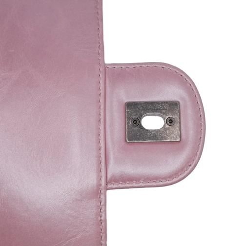 Chanel Sac à bandoulière 2016-2017 Medium CC Quilted Metallic Calfskin Coco rose (Image 10)