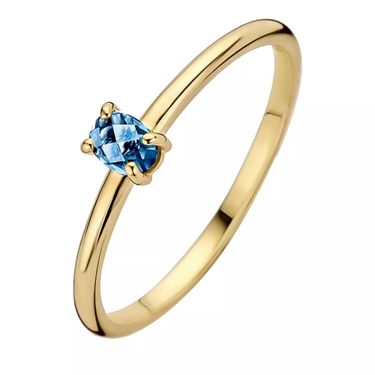 Blush Ring - Ring 1204YLB - Gold (14k) with Blue Topas - Gr. 52 - in Gold - für Damen