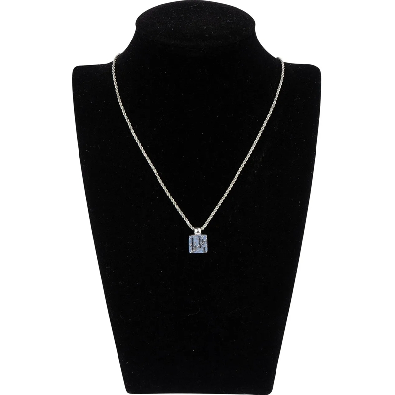 Christian Dior Mittellange Halskette Christian Dior Oblique Monogram Crystal Necklace mehrfarbig