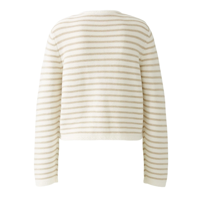 Oui Strickjacke Strickjacke beige (Image 7)
