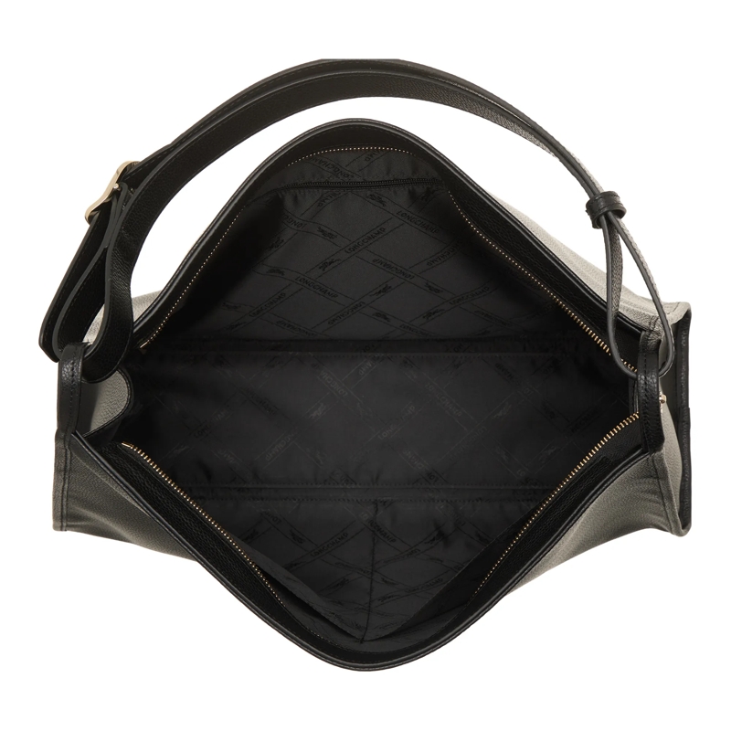 Longchamp Schultertasche Le Foulonné Schwarz (Image 5)