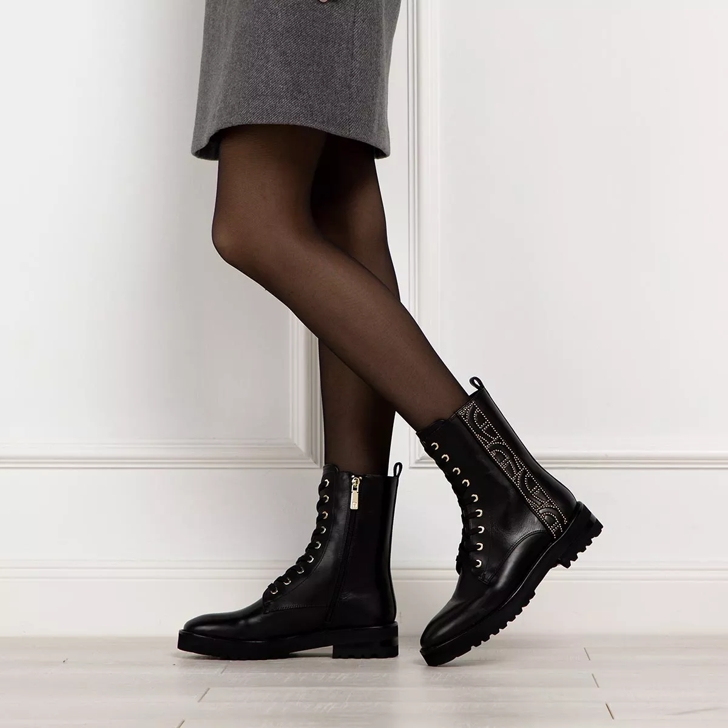 AIGNER Ava 30G Black Lace up Boots