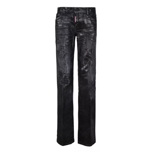 Dsquared2 Coated Skinny Black Jeans Black Skinny Leg Jeans