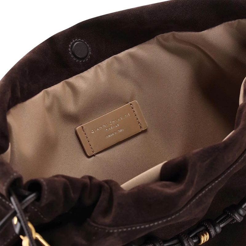 Gianni Chiarini Sac à bandoulière Tasche Morgana aus Veloursleder braun(Image 5)