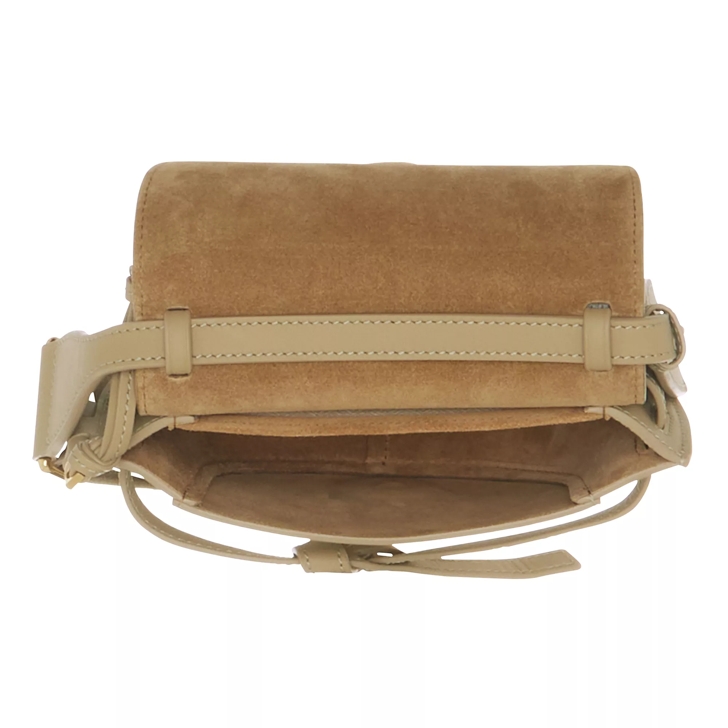 Loewe Gate Dual Mini Crossbody Bag Leather Clay Green Crossbody Bag