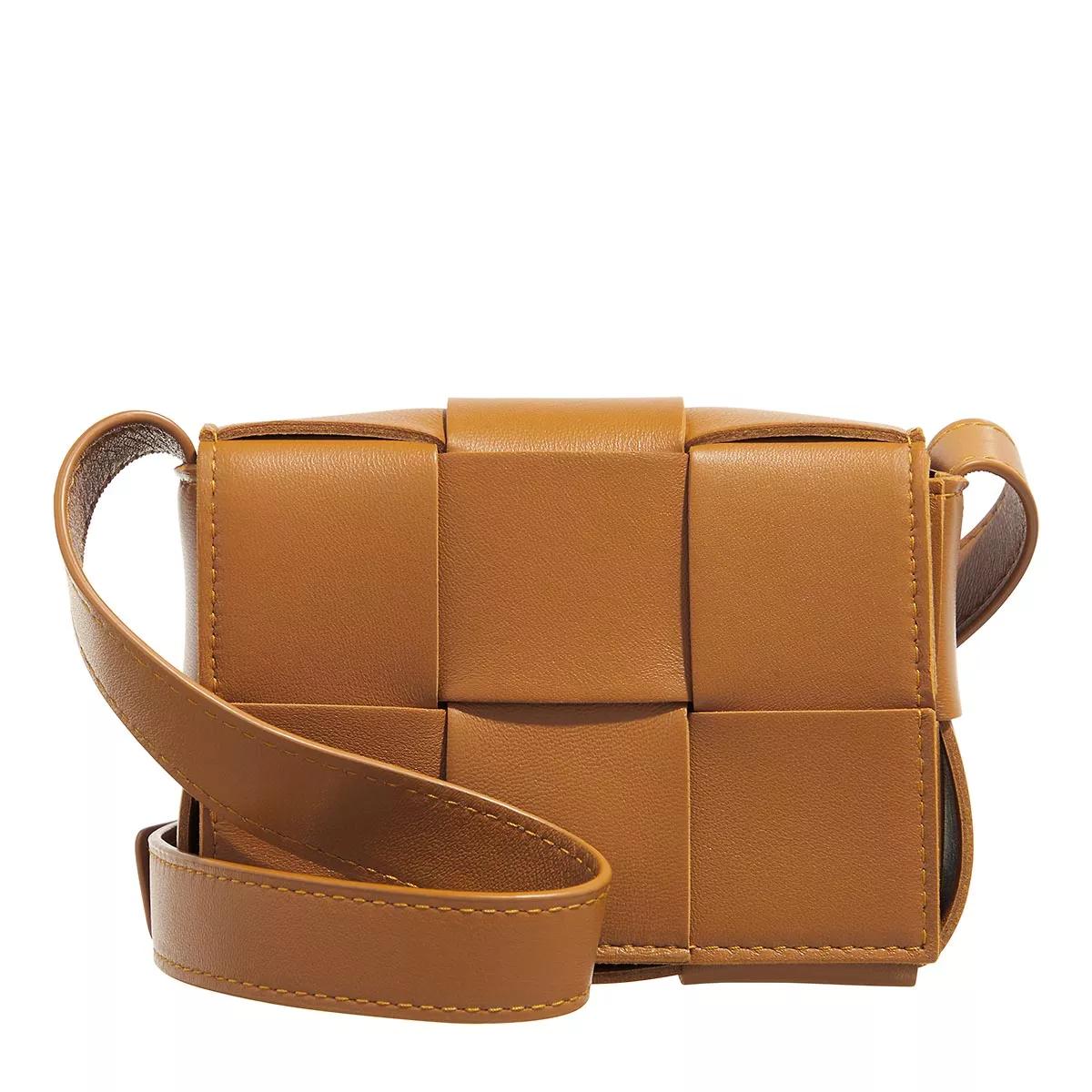 Bottega Veneta Crossbody Bags - Small Cassette - Gr. unisize - in Cognacbraun - für Damen