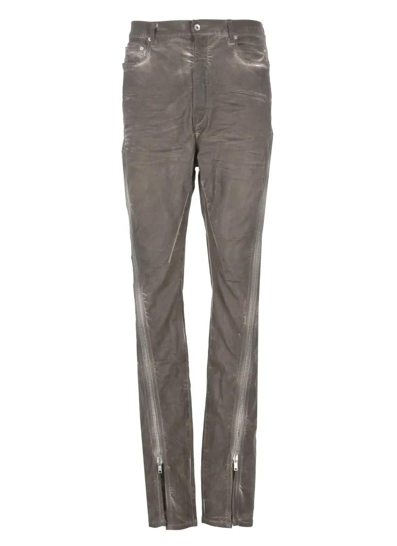 Thumbnail - Drkshdw - Grey Cotton Bolan Banana Pants - Größe 33 - grau