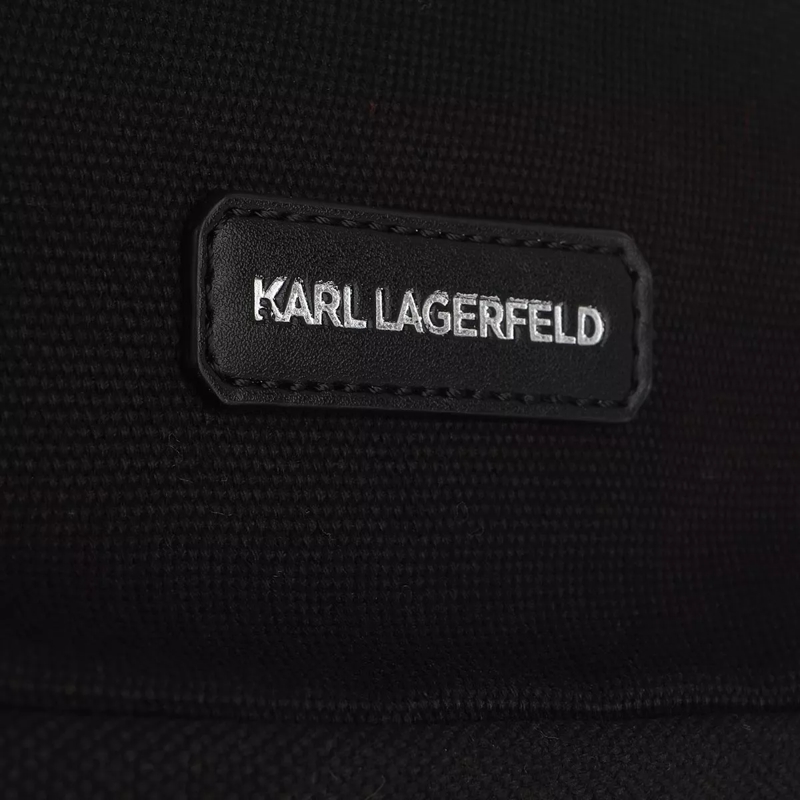 Karl Lagerfeld Shopper Rue St Guillaume Canvas Tote Black(Image 4)