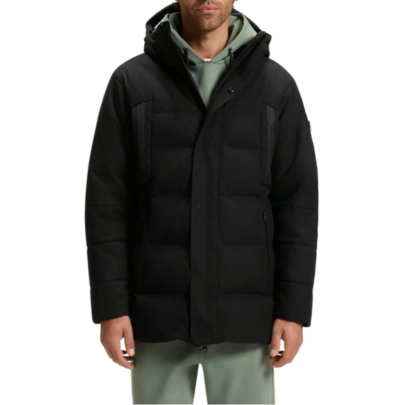 Boss Daunenjacke Heren Jas schwarz