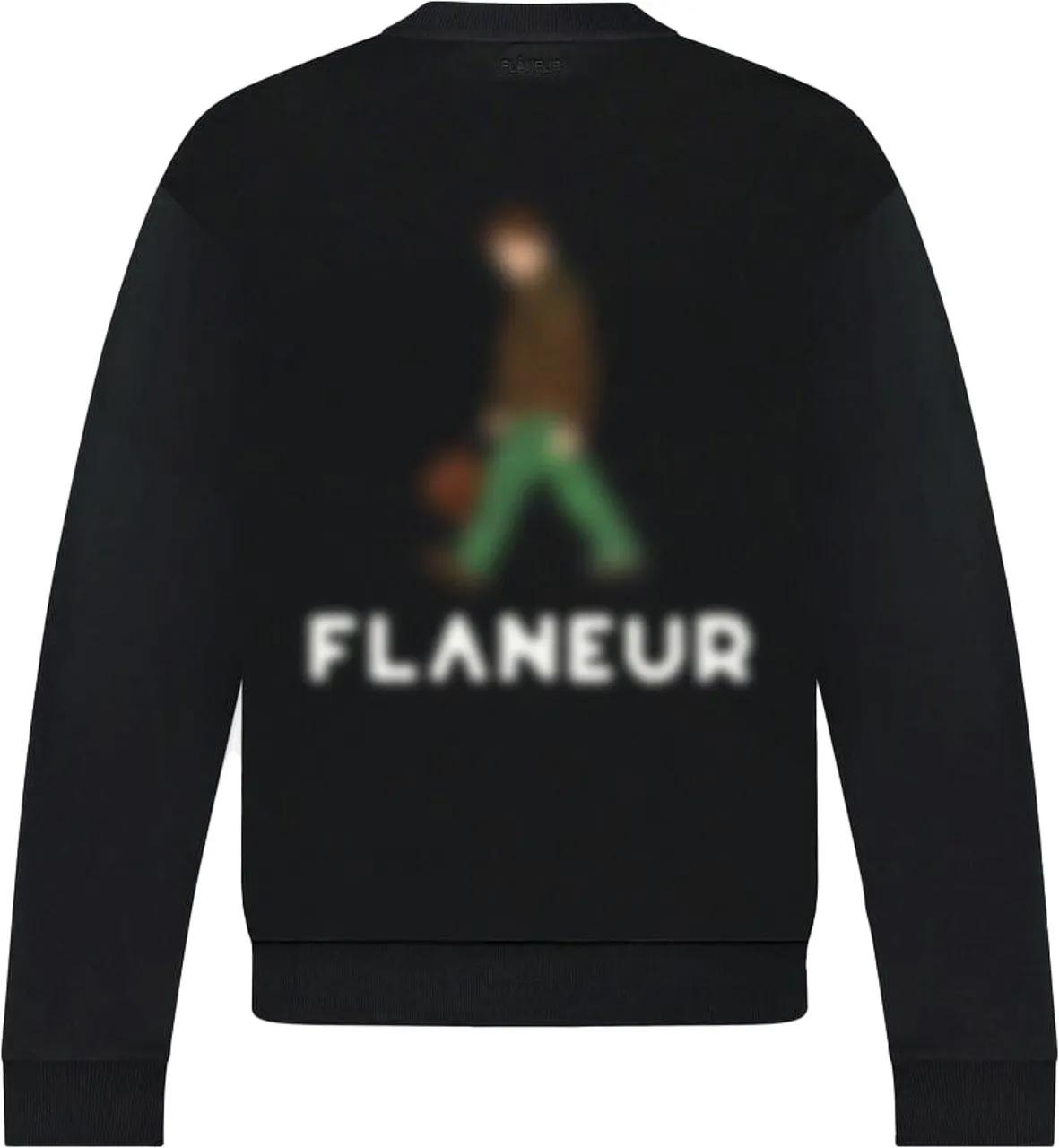 Thumbnail - Flâneur - Blurred Stroller Sweater  Black - Größe L - black