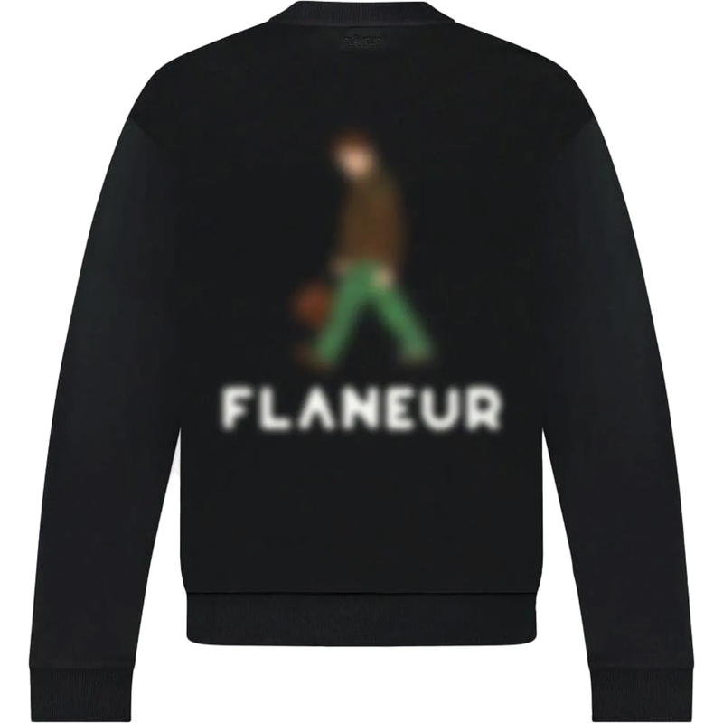 Flâneur  Blurred Stroller Sweater | Black schwarz