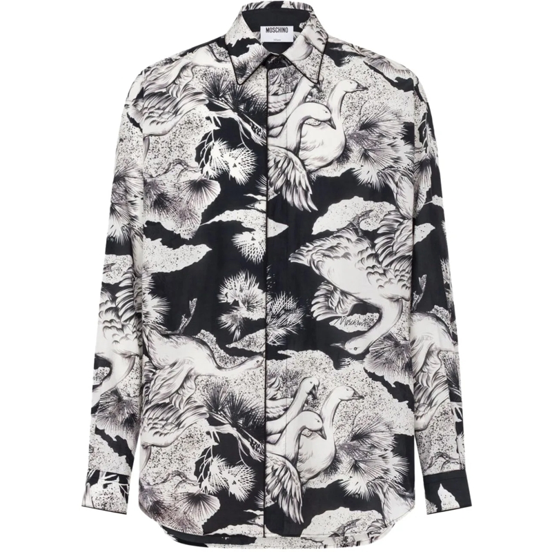 Moschino Legeres Oberteil Shirts Multi Black schwarz