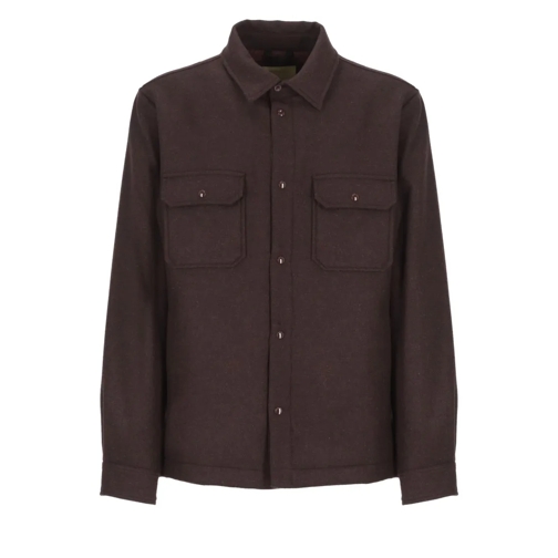 Woolrich Hemden Brown Alaskan Overshirt Brown