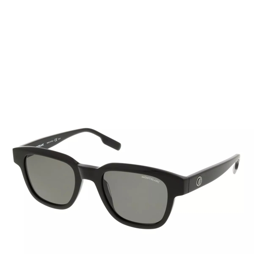 Montblanc MB0175S-001 50 Sunglass Man Acetate Black-Black-Grey Sonnenbrille