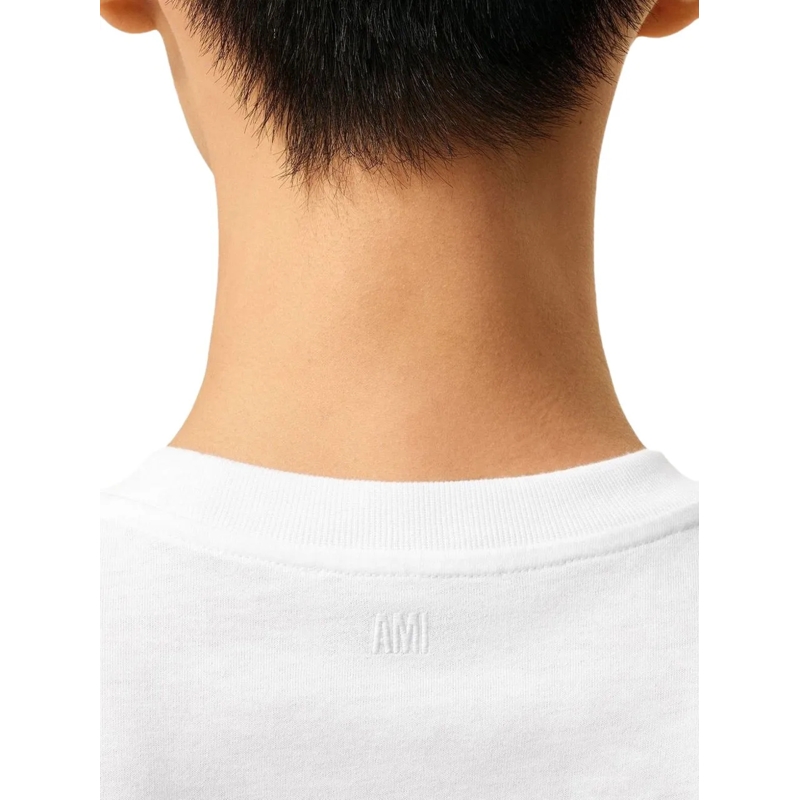 AMI Paris T-shirt T-Shirt mit Logo Weiß(Image 10)