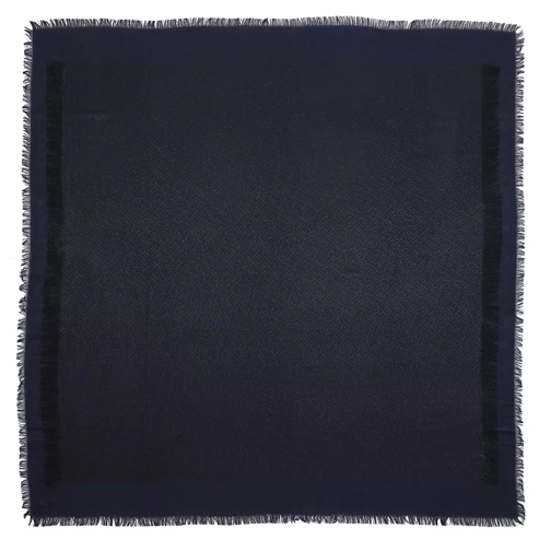 Burberry Monogram Large Square Scarf Navy/Black Tunn sjal