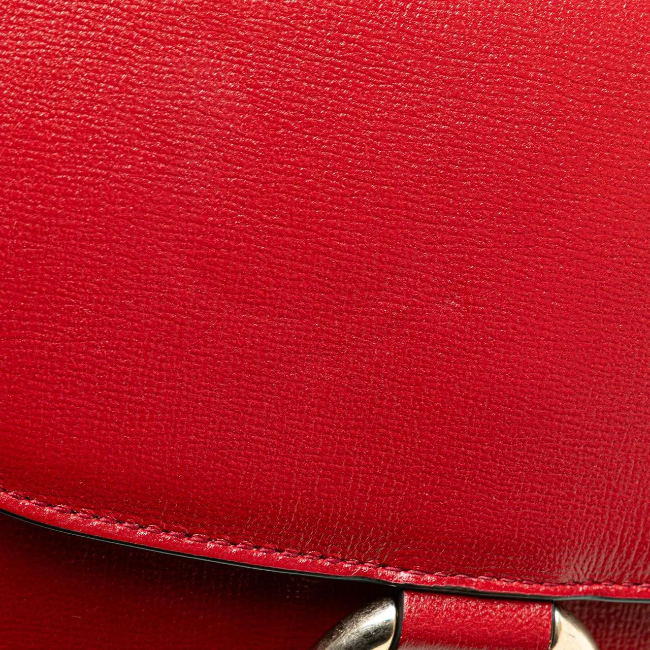 Thumbnail - Gucci Hobo Bags - Small Textured Calfskin GG Ring  Torchon Crossbody - Gr. unisize - in Rot - für Damen